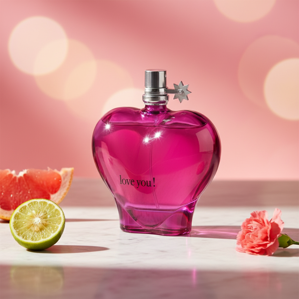 100 ml Eau de Parfum "Love You Pink" Fruity - Fragancia Cítrica para Mujer