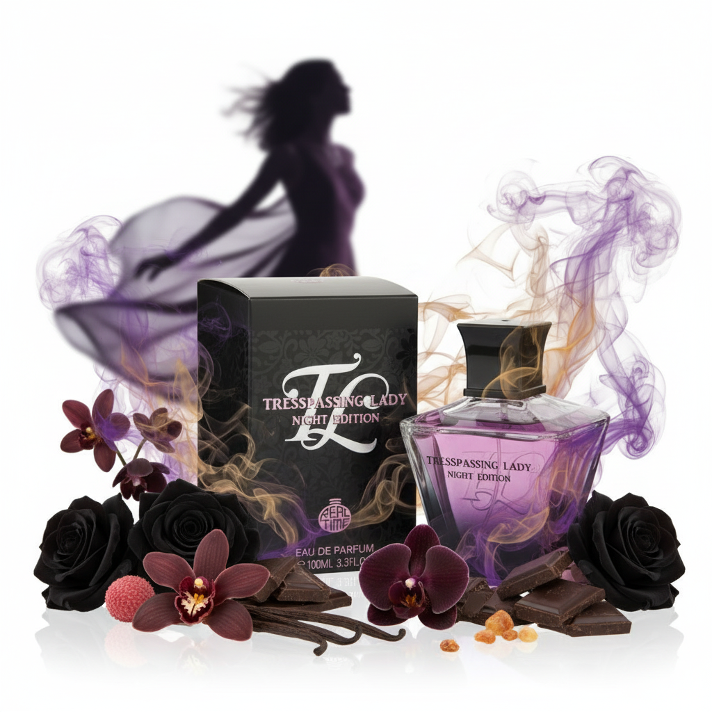 100 ml Eau de Parfum "Trespassing Lady Night Edition" Fragancia floral-picante para mujer
