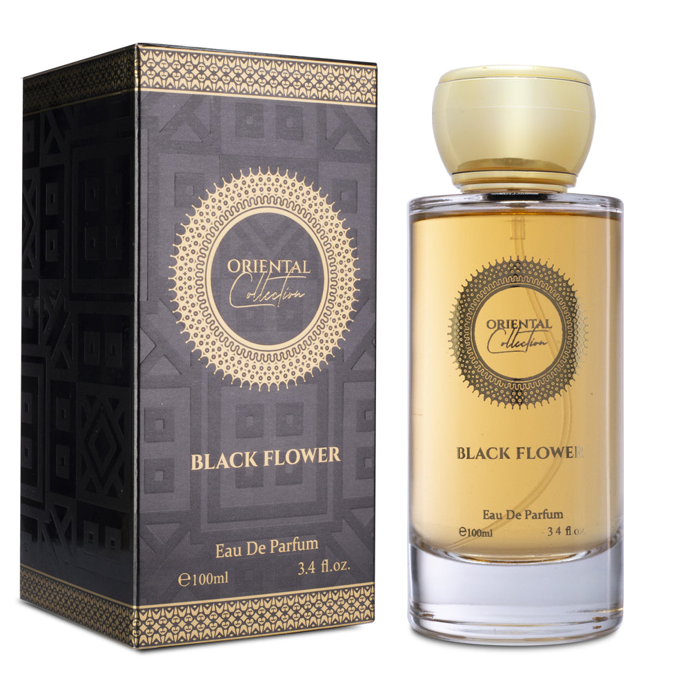 BLACK FLOWER 100ml EDP Fragancia unisex, sensual, dulce, retadora