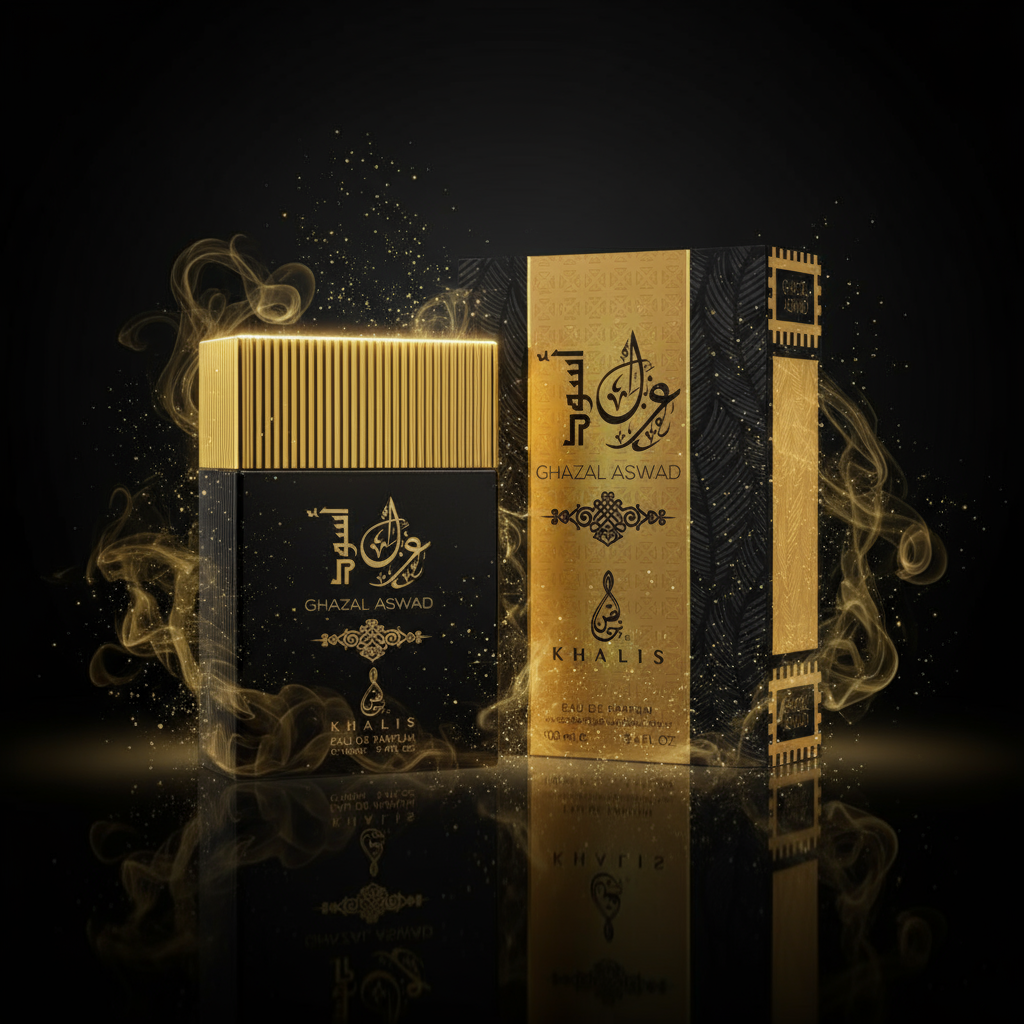 " Ghazal Aswad" EDP 100ml, fragancia floral afrutada para hombres