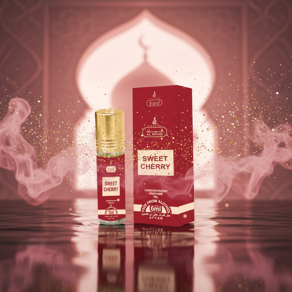 " Sweet Cherry"( Al Riyad ) perfume en aceite de 6 ml, fragancia floral afrutada unisex 4 