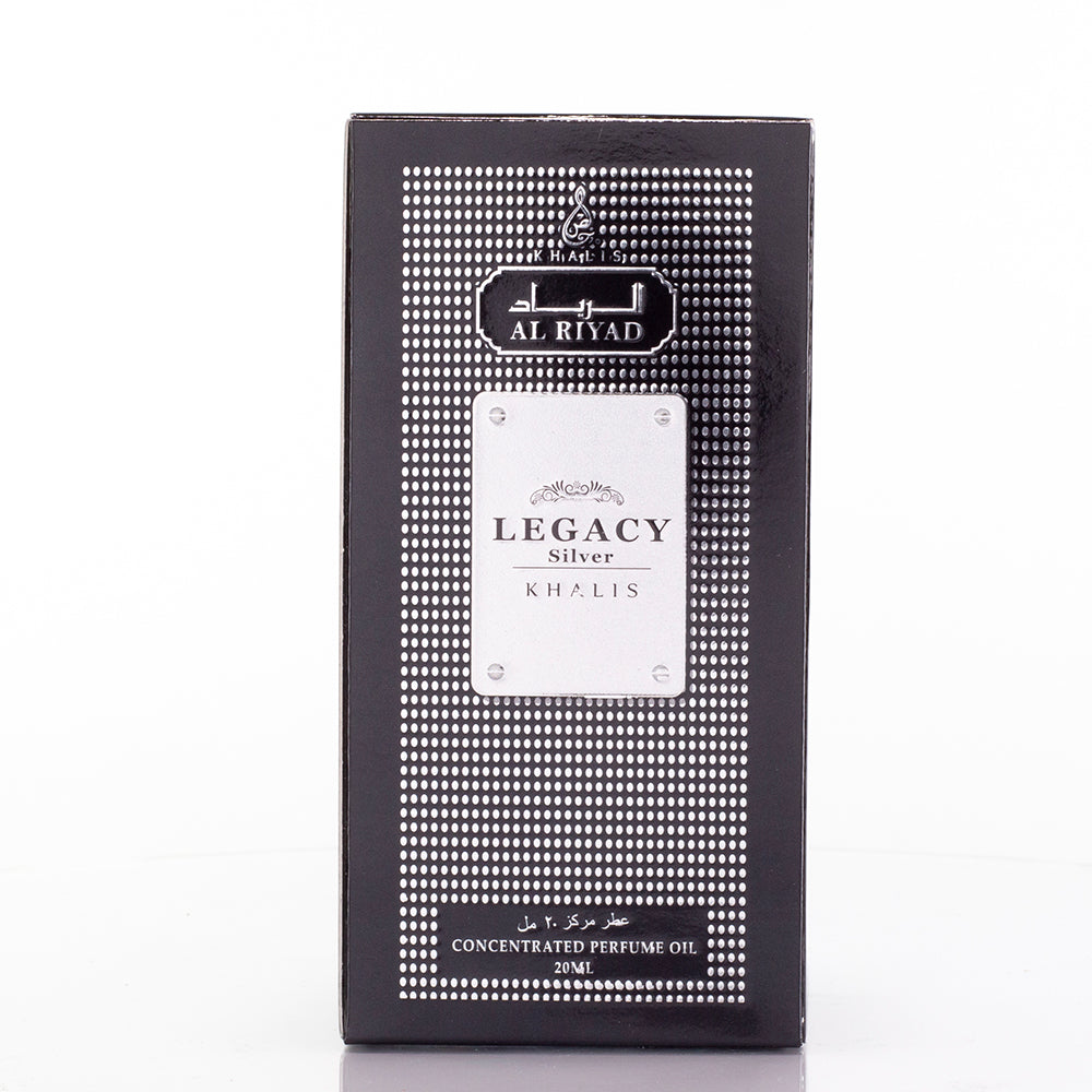 " Legacy Sliver" perfume en aceite de 20 ml, fragancia amaderada unisex 6 