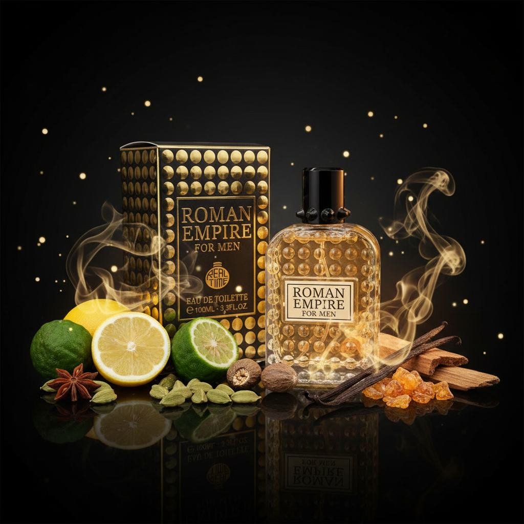 " Roman Empire Men" EDT 100ml, fragancia oriental amaderada para hombre 8 