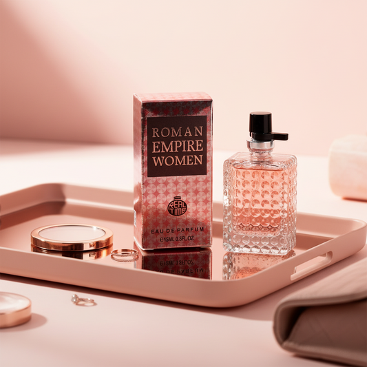 15 ml EDP "ROMAN EMPIRE WOMAN" fragancia ámbar floral
