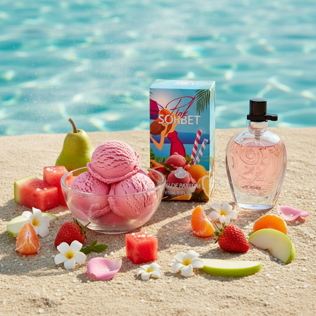 15 ml EDP " PINK SORBET" fragancia frutal aromática