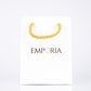 Elegante bolsa blanca de papel Emporia, 22x15x6 cm