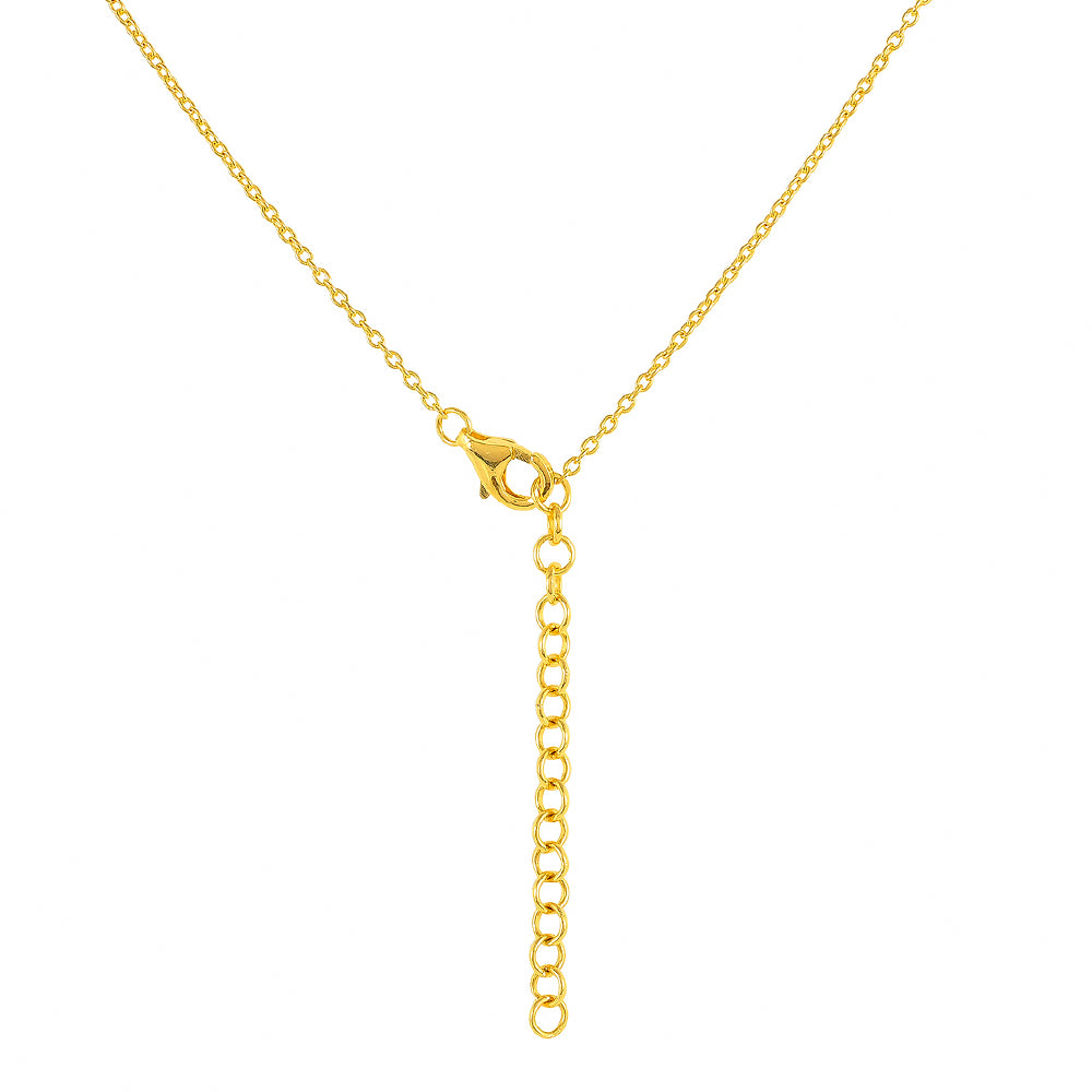 Collar de Plata Bañada en Oro con Ópalo Rosa Neón de Etiopía y Topacio Blanco 2 