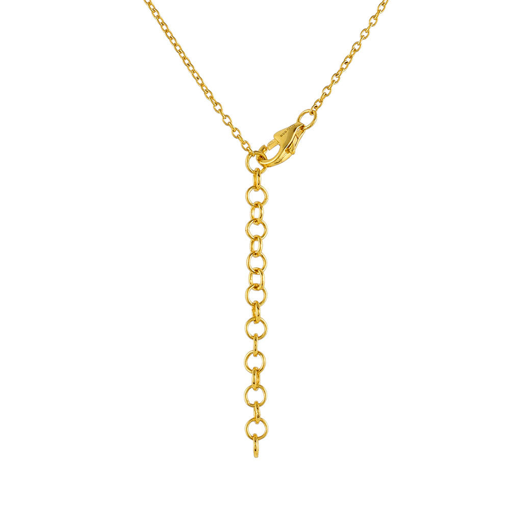 Collar de Plata Bañada en Oro con Thulita 2 