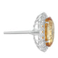 Anillo de Plata con Citrino y Zircón natural