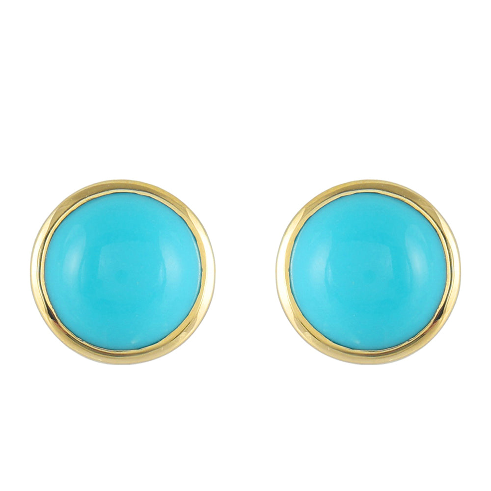 Pendientes de Oro 9K con Turquesa Bella Durmiente
