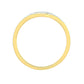Anillo de Plata Bañada en Oro con Diamante blanco