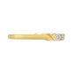 Anillo de Plata Bañada en Oro con Diamante blanco