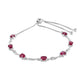 Pulsera de Plata con Rubí de Tailandia