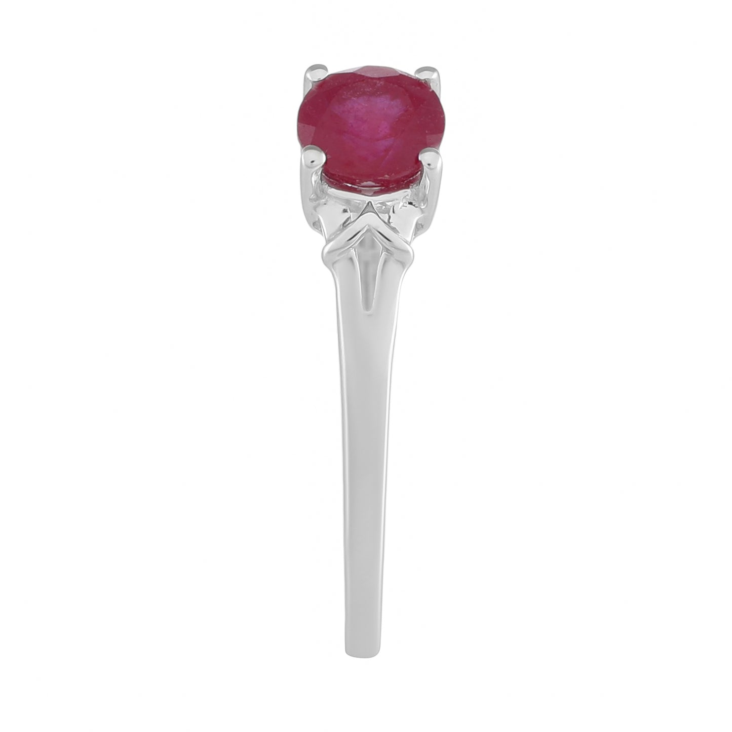 Anillo de Plata con Rubí de Tailandia