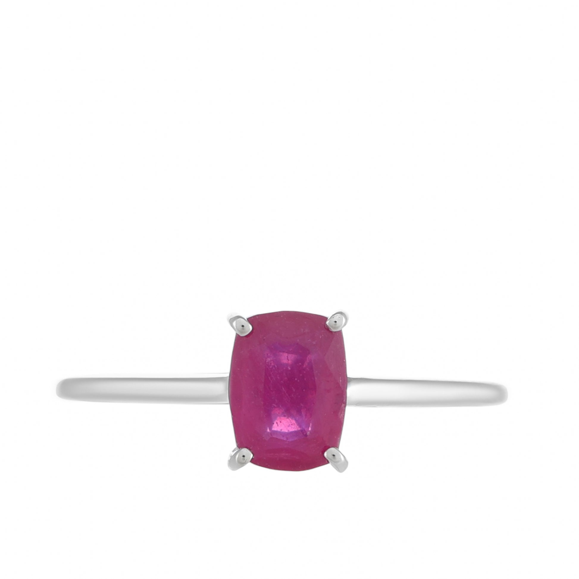 Anillo de Plata con Rubí de Tailandia 1 