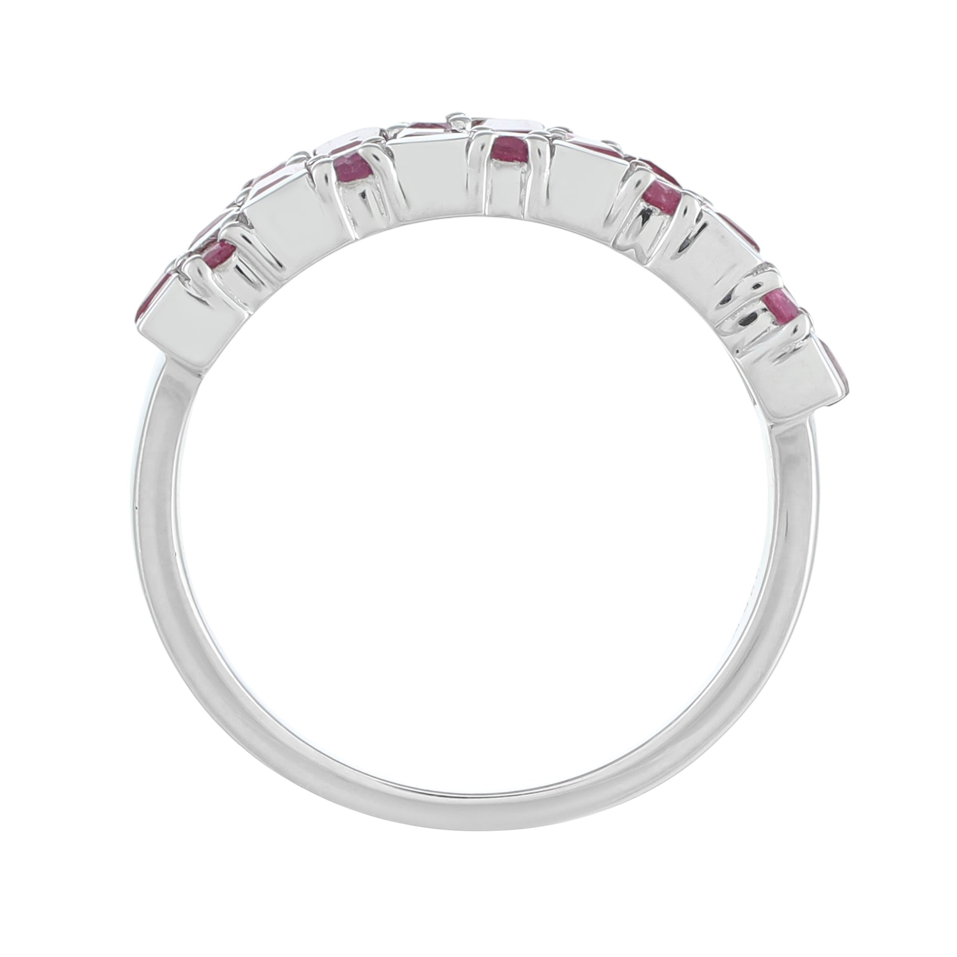 Anillo de Plata con Rubí de Tailandia 4 