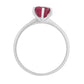 Anillo de Plata con Rubí de Tailandia