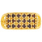 Anillo de Plata Bañada en Oro con Diamante Rojo