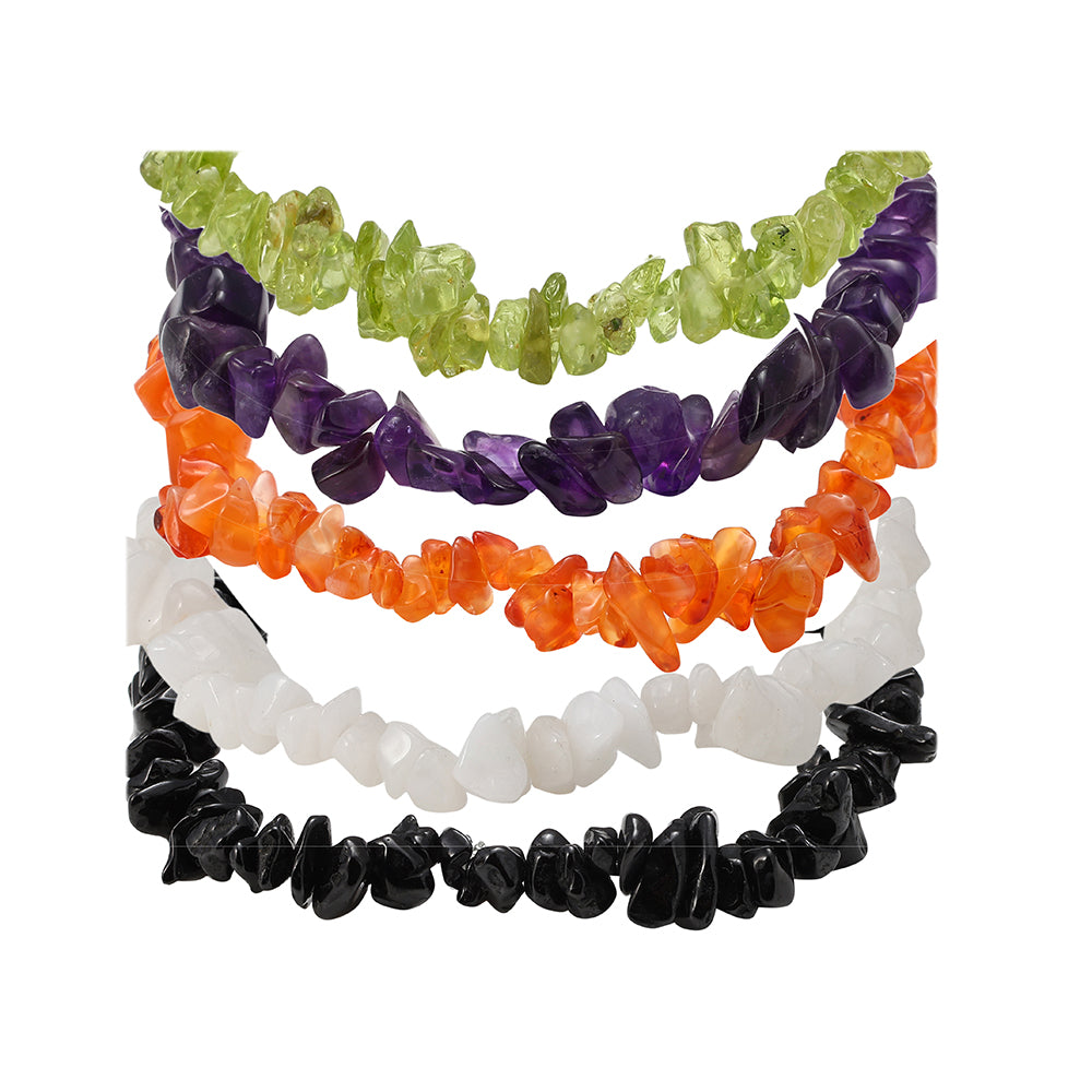 Conjunto Pepita con Amatista y Cornalina ( Collar +Pulsera )