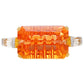 Anillo de Plata Bañada en Oro con Cuarzo Padparadscha y Zircón natural