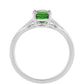 Anillo de Plata con Diópsido de Cromo