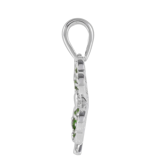 Colgante de Plata con Diópsido de Cromo