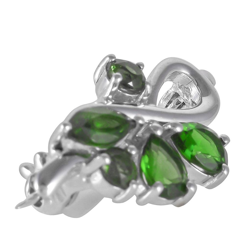 Broche de Plata con Diópsido de Cromo 4 