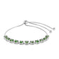 Pulsera de Plata con Diópsido de Cromo