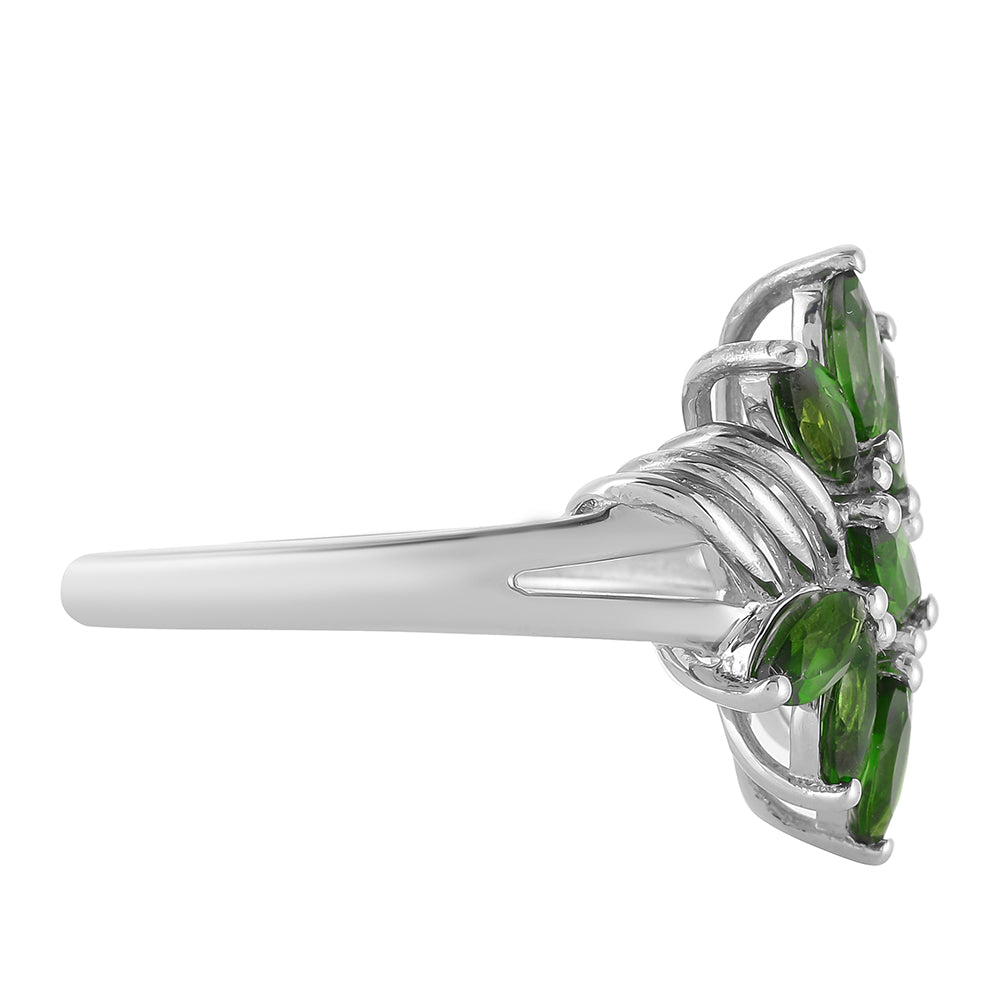 Anillo de Plata con Diópsido de Cromo 2 