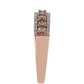 Anillo de Plata Bañada en Oro Rosa con Diamante Champagne y Diamante blanco