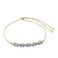 Pulsera de Oro 9K con Tanzanita AAA y Zircón natural