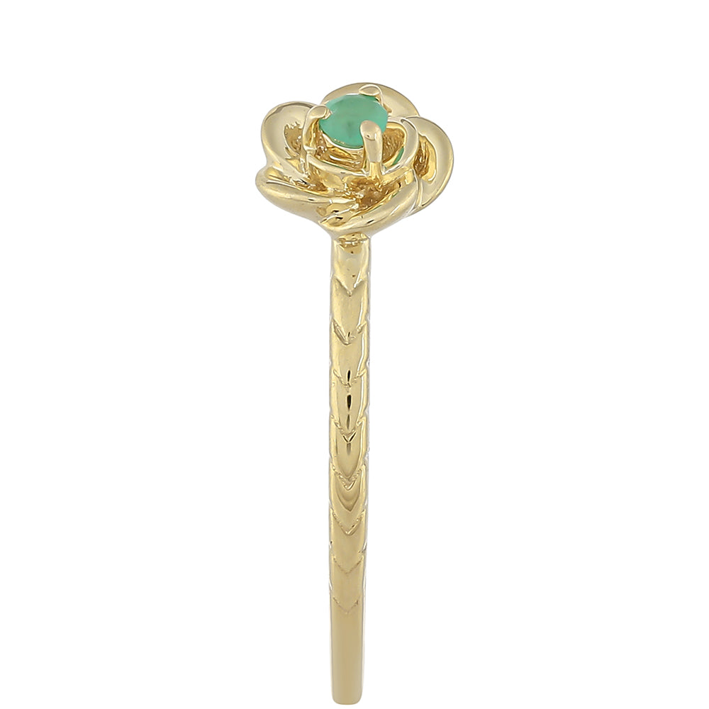 Anillo de Oro 9K con Esmeralda de Brasil 3 