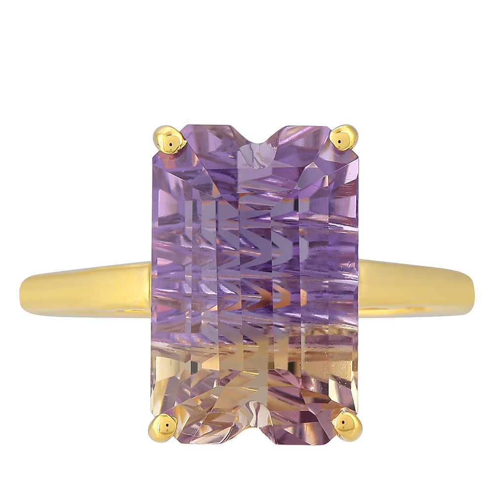 Anillo de Plata Bañada en Oro con Amatrino 1 