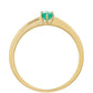 Anillo de Oro 9K con Esmeralda de Brasil