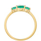 Anillo de Oro 9K con Esmeralda de Brasil