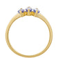 Anillo de Oro 9K con Tanzanita AAA