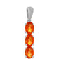 Colgante de Plata con Cuarzo Padparadscha