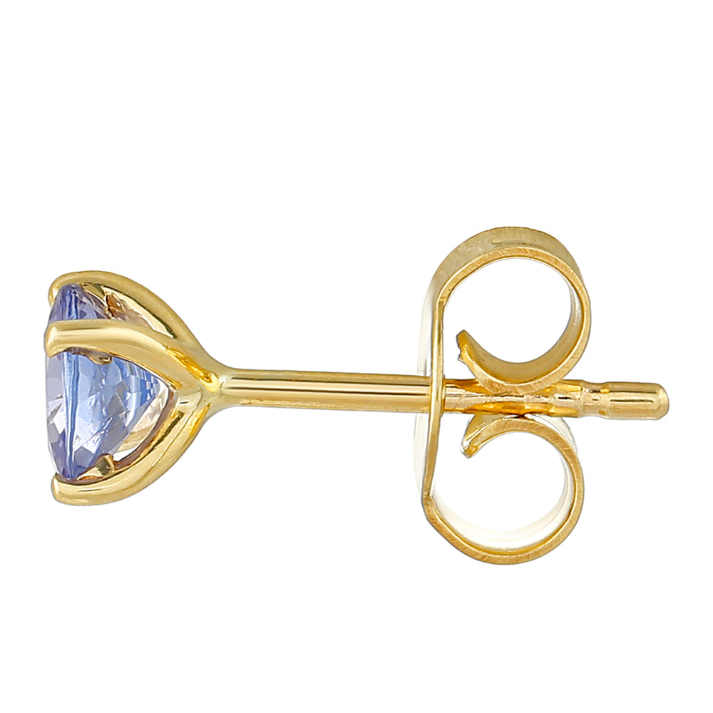 Pendientes de Oro 9K con Tanzanita AAA