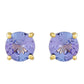 Pendientes de Oro 9K con Tanzanita AAA