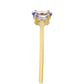 Anillo de Oro 9K con Tanzanita AAA
