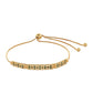 Pulsera de Plata Bañada en Oro con Diamante Verde