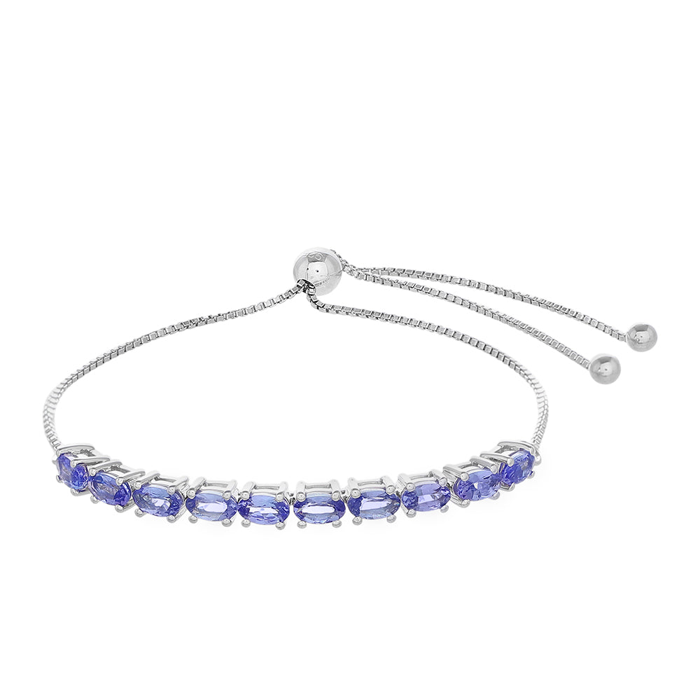 Pulsera de Plata con Tanzanita AAA 1 