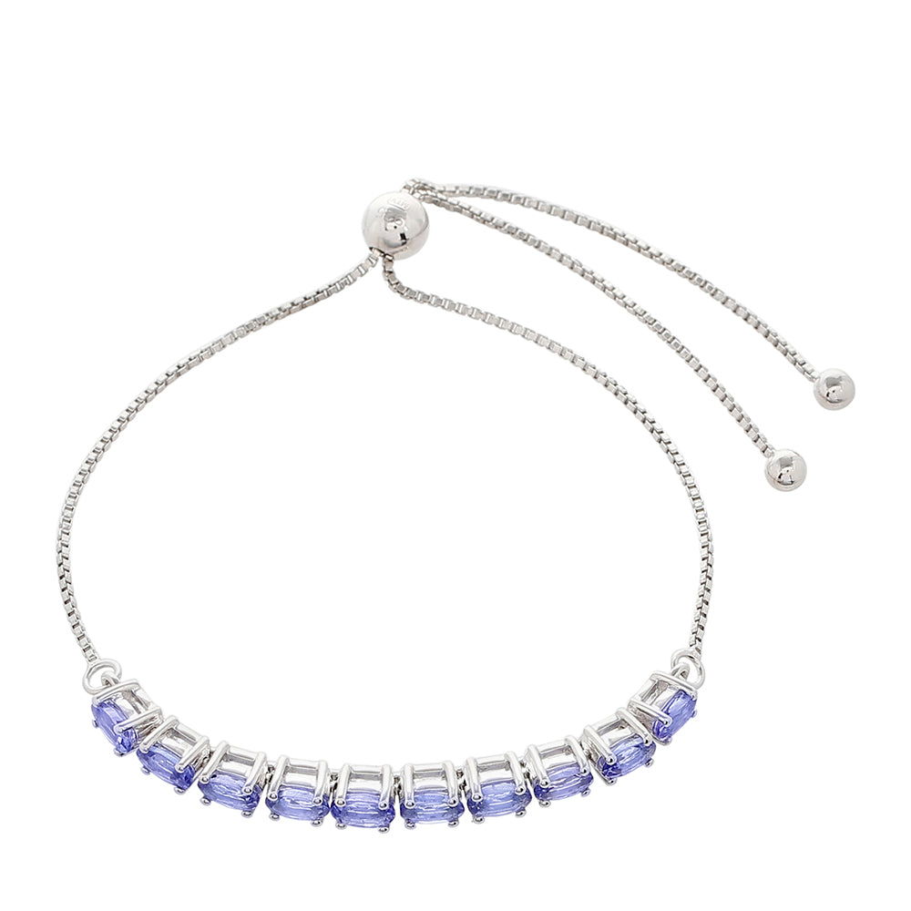 Pulsera de Plata con Tanzanita AAA 2 