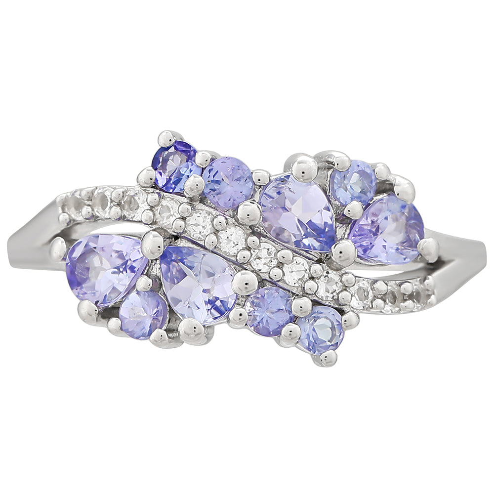 Anillo de Plata con Tanzanita AAA