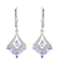 Pendientes de Plata con Tanzanita AAA