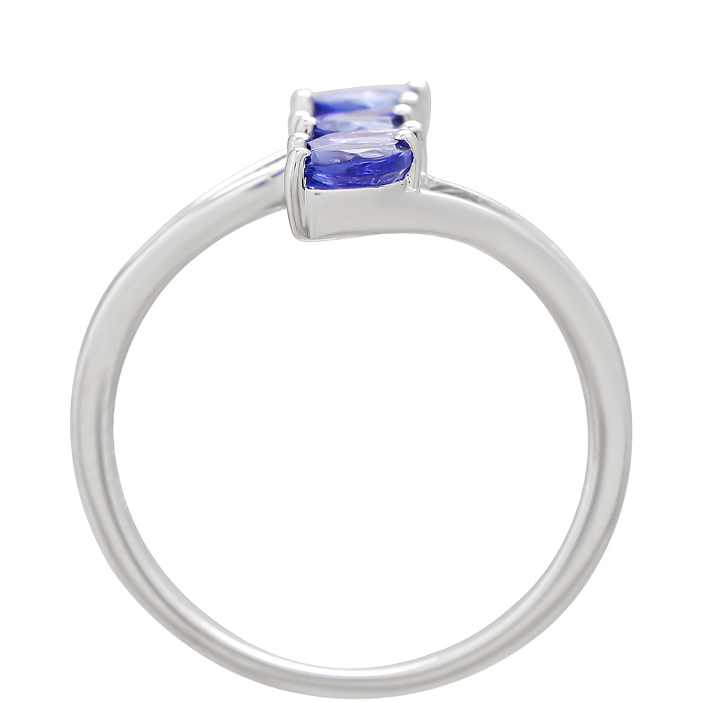 Anillo de Plata con Tanzanita AAA 4 