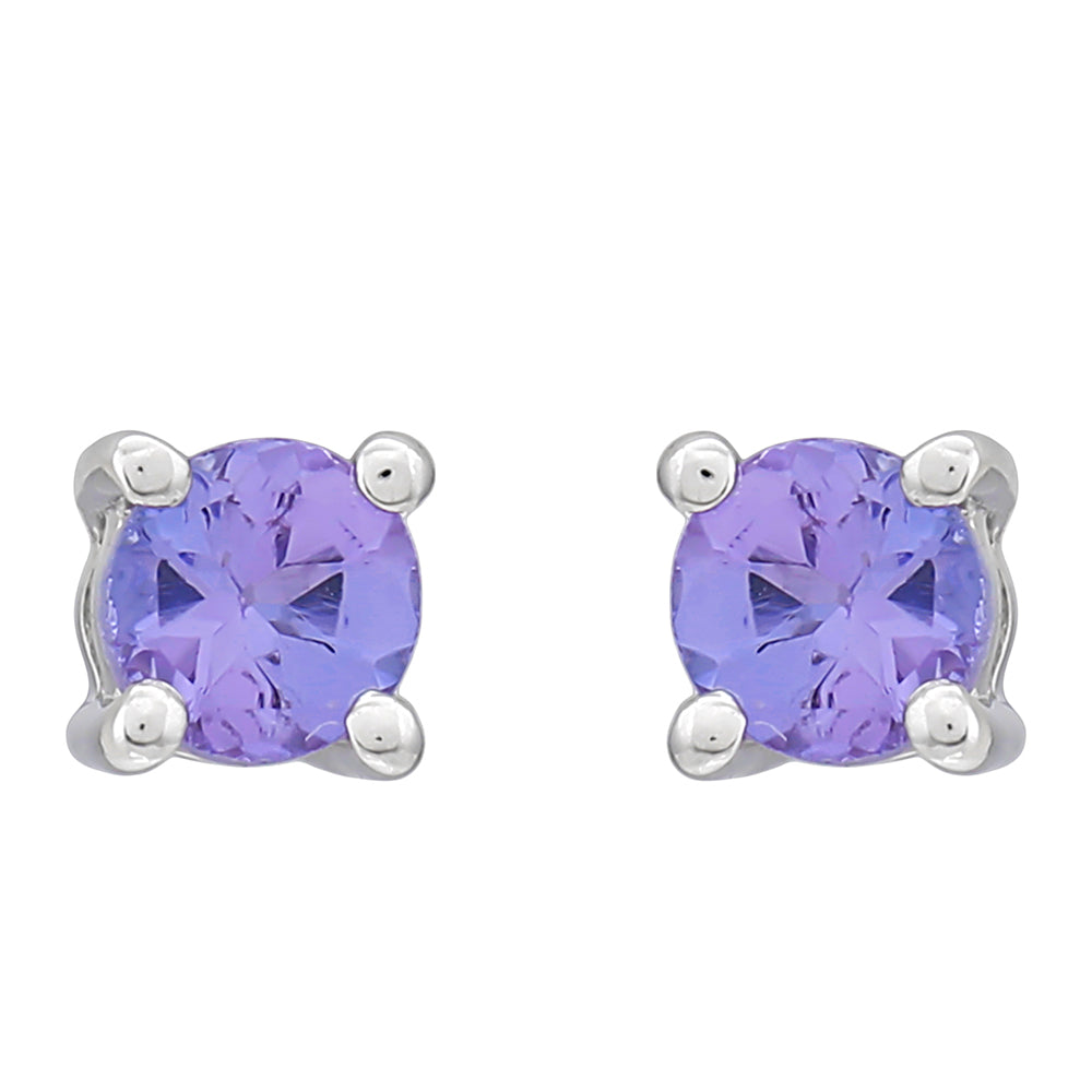 Pendientes de Plata con Tanzanita AAA 1 