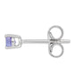 Pendientes de Plata con Tanzanita AAA