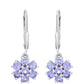Pendientes de Plata con Tanzanita AAA