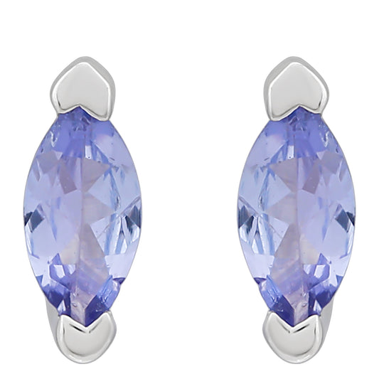 Conjunto de Plata con Tanzanita AAA ( Pendientes )